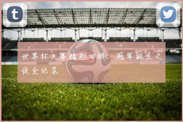 世界杯决赛精彩回顾：冠军诞生之夜全记录